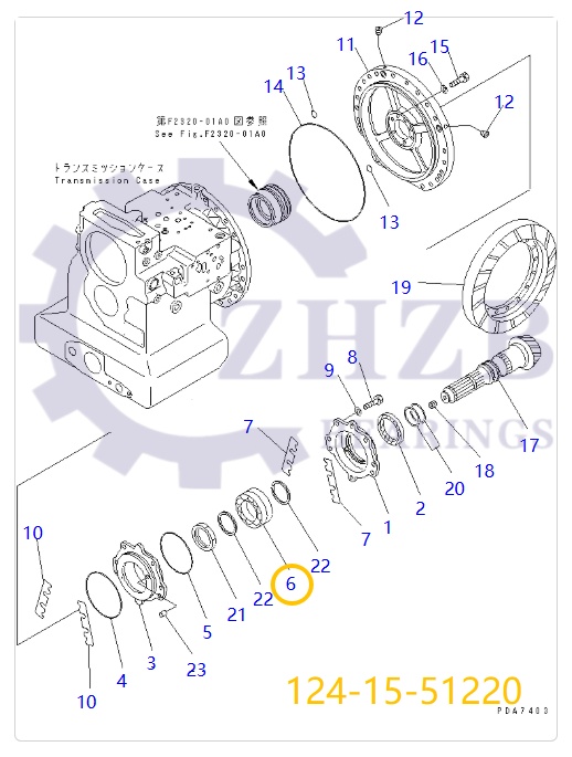 Bearing 124-15-51220