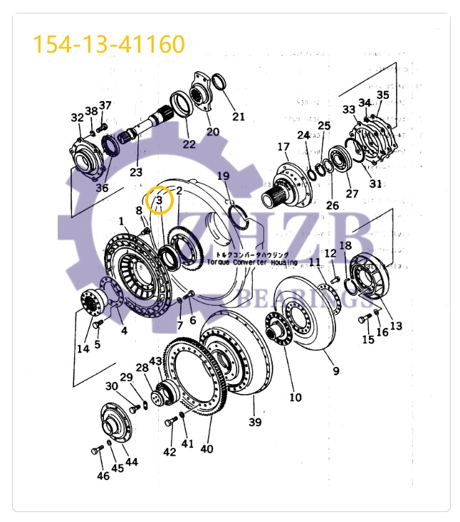 Bearing 154-13-41160