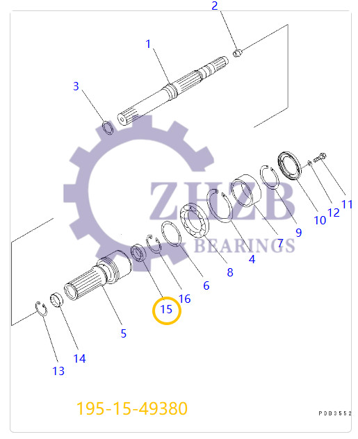 Bearing 195-15-49380