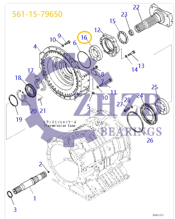 Bearing 561-15-79650 Bearing 561-15-79650