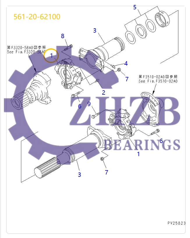 Bearing 561-20-62100 Bearing 561-20-62100