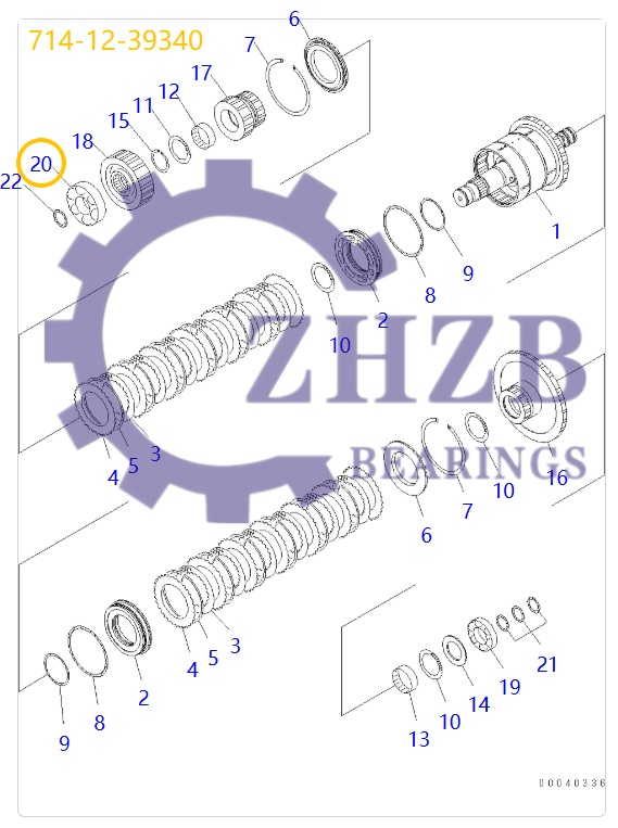 Bearing 714-12-39340 Bearing 714-12-39340