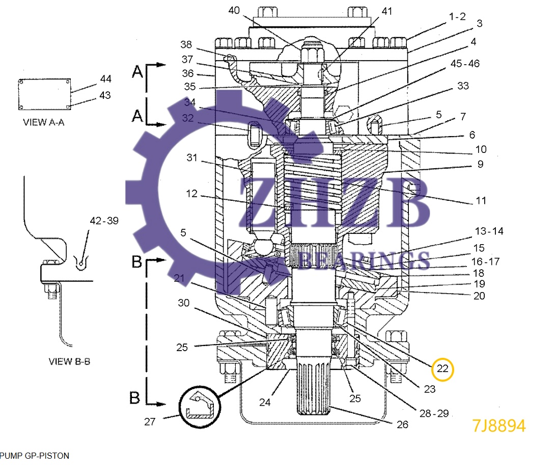 Bearing Manufacture 7J8894 Bearing Manufacture 7J8894