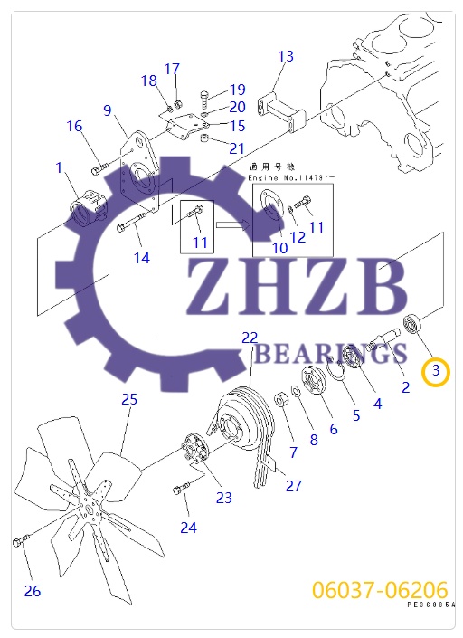 Bearing Manufacture 06037-06206 Bearing Manufacture 06037-06206