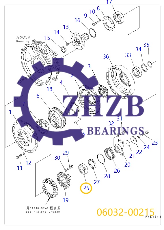 Bearing Manufacture 06032-00215 Bearing Manufacture 06032-00215