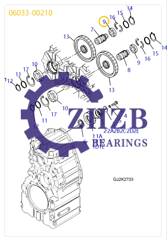 Bearing Manufacture 06033-00210 Bearing Manufacture 06033-00210