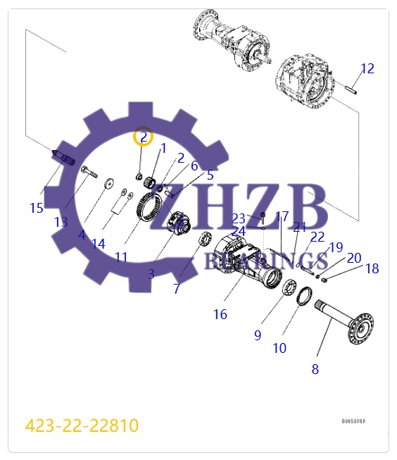 Bearing Spare Parts 423-22-22810